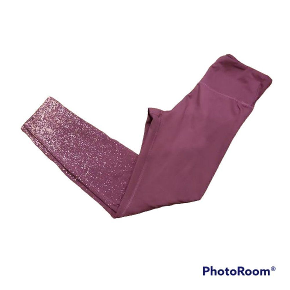 Sparkly leggings, pink, M 